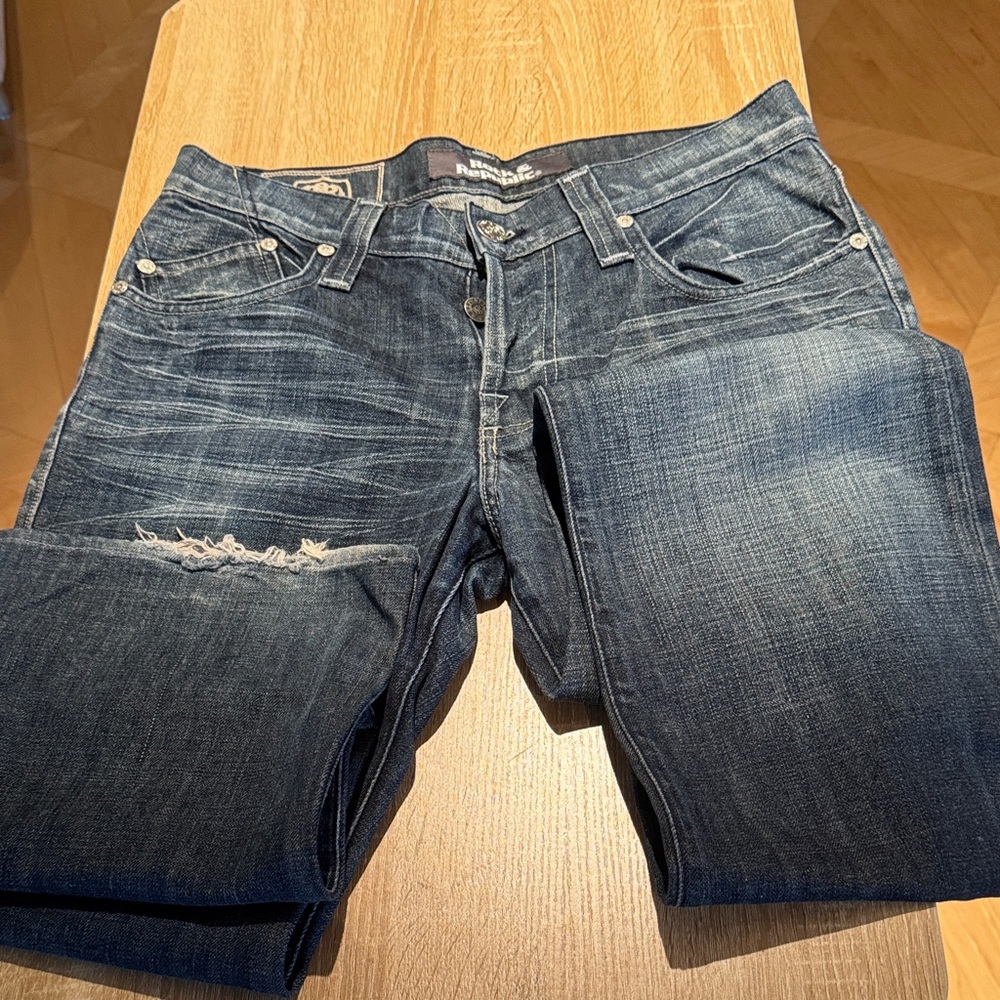 Rock & Republic Dark Blue Straight Jeans